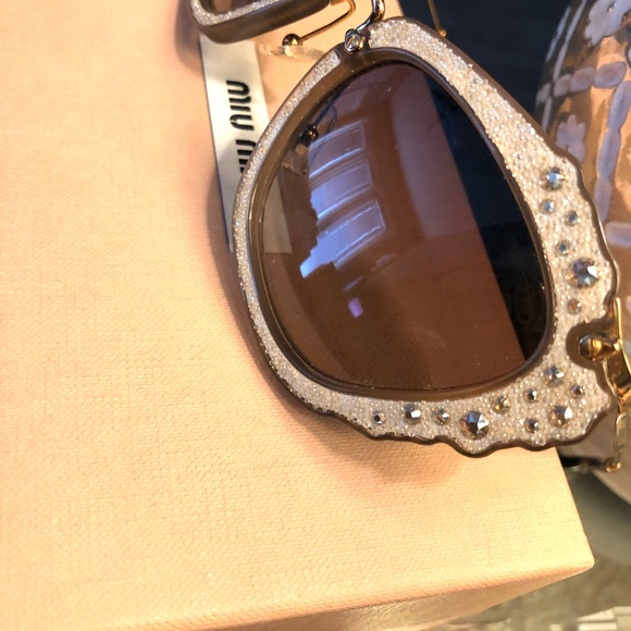 Miu Miu Womens Opal Cat Eye Sunglasses main image 8